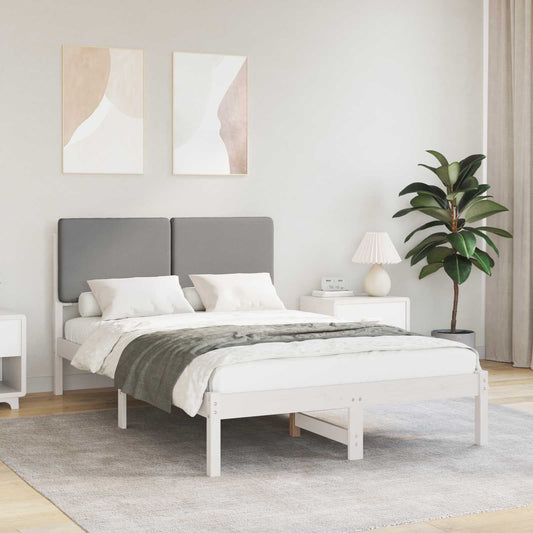 Rám Postele S Čalouněným Čelem S Čelo Světle Šedá 120 X 190 Cm
