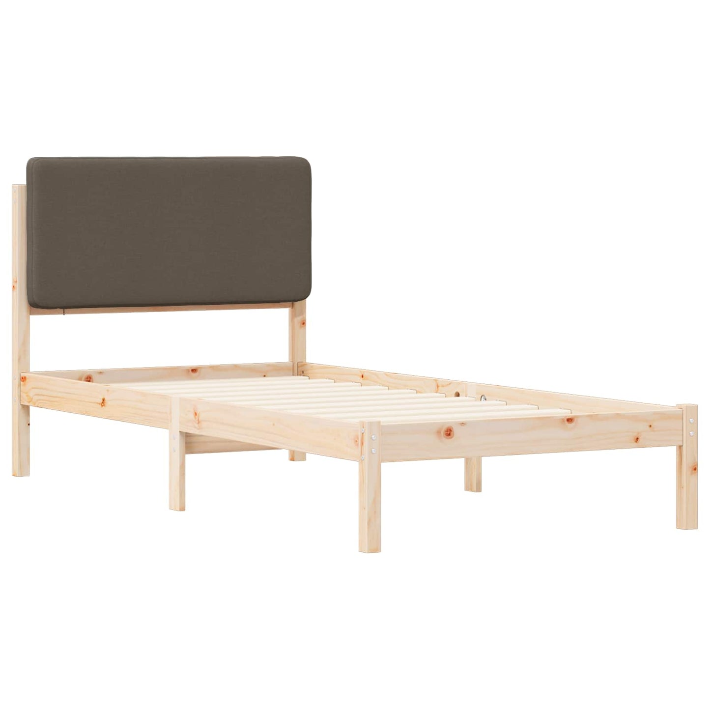 Rám Postele S Čalouněným Čelem S Čelo Taupe 100 X 200 Cm