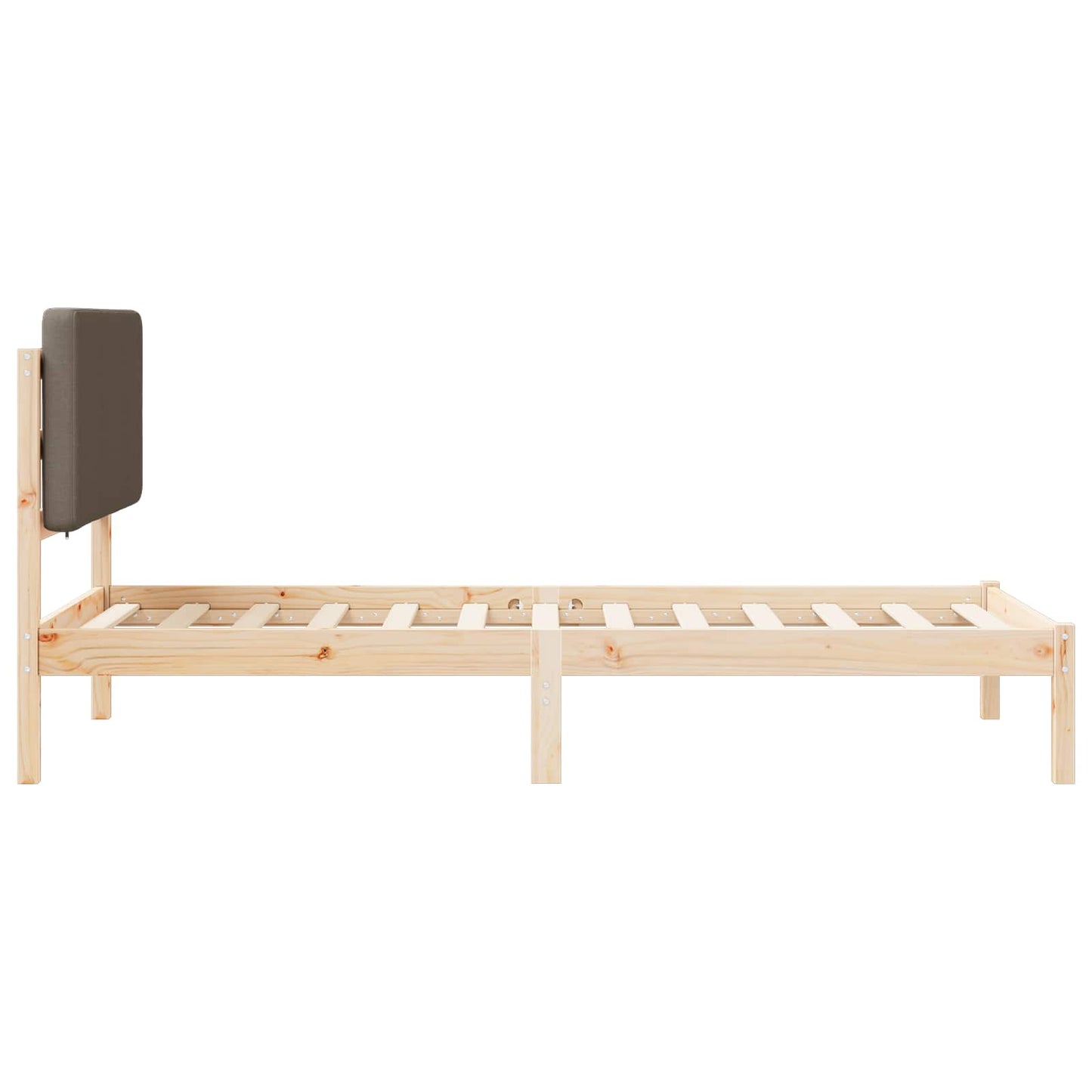 Rám Postele S Čalouněným Čelem S Čelo Taupe 100 X 200 Cm