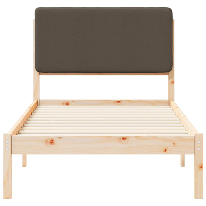 Rám Postele S Čalouněným Čelem S Čelo Taupe 90 X 200 Cm