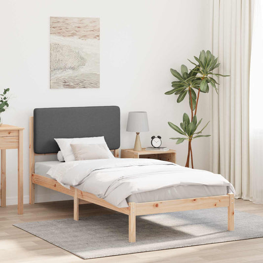 Rám Postele S Čalouněným Čelem S Čelo Tmavě Šedá 80 X 200 Cm