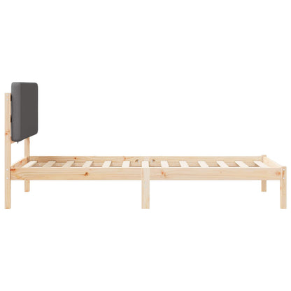 Rám Postele S Čalouněným Čelem S Čelo Tmavě Šedá 80 X 200 Cm