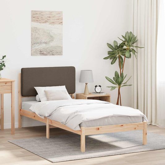 Rám Postele S Čalouněným Čelem S Čelo Taupe 80 X 200 Cm