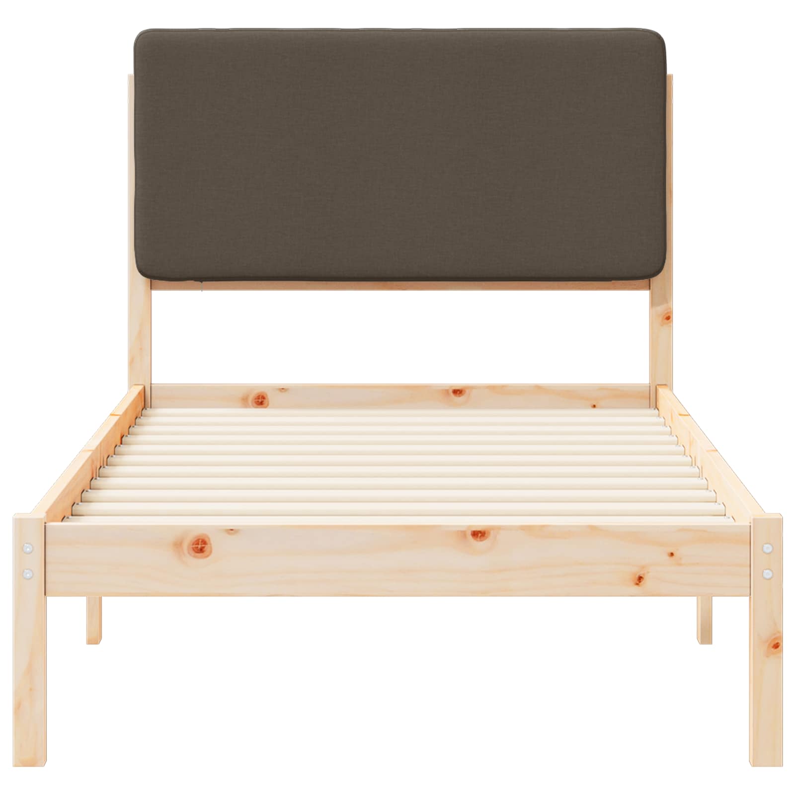 Rám Postele S Čalouněným Čelem S Čelo Taupe 90 X 190 Cm
