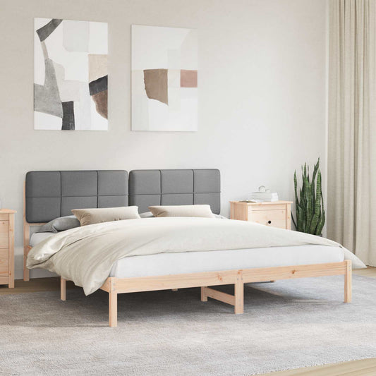 Rám Postele S Čalouněným Čelem S Čelo Světle Šedá 180 X 200 Cm