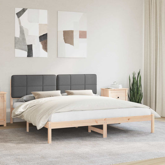 Rám Postele S Čalouněným Čelem S Čelo Tmavě Šedá 180 X 200 Cm