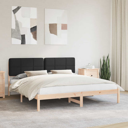 Rám Postele S Čalouněným Čelem S Čelo Černá 180 X 200 Cm
