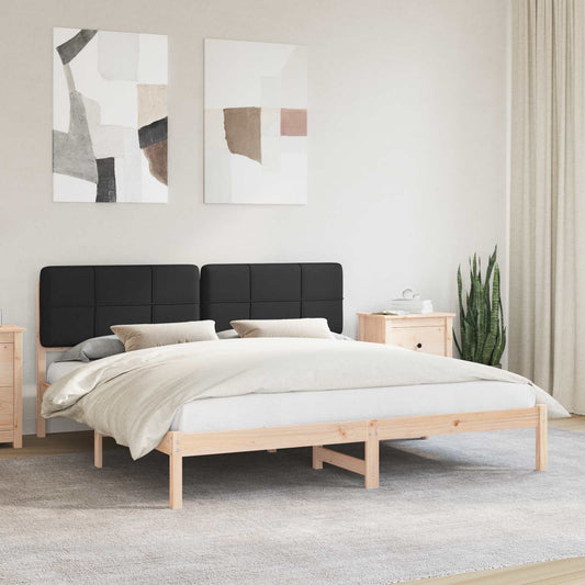Rám Postele S Čalouněným Čelem S Čelo Černá 180 X 200 Cm