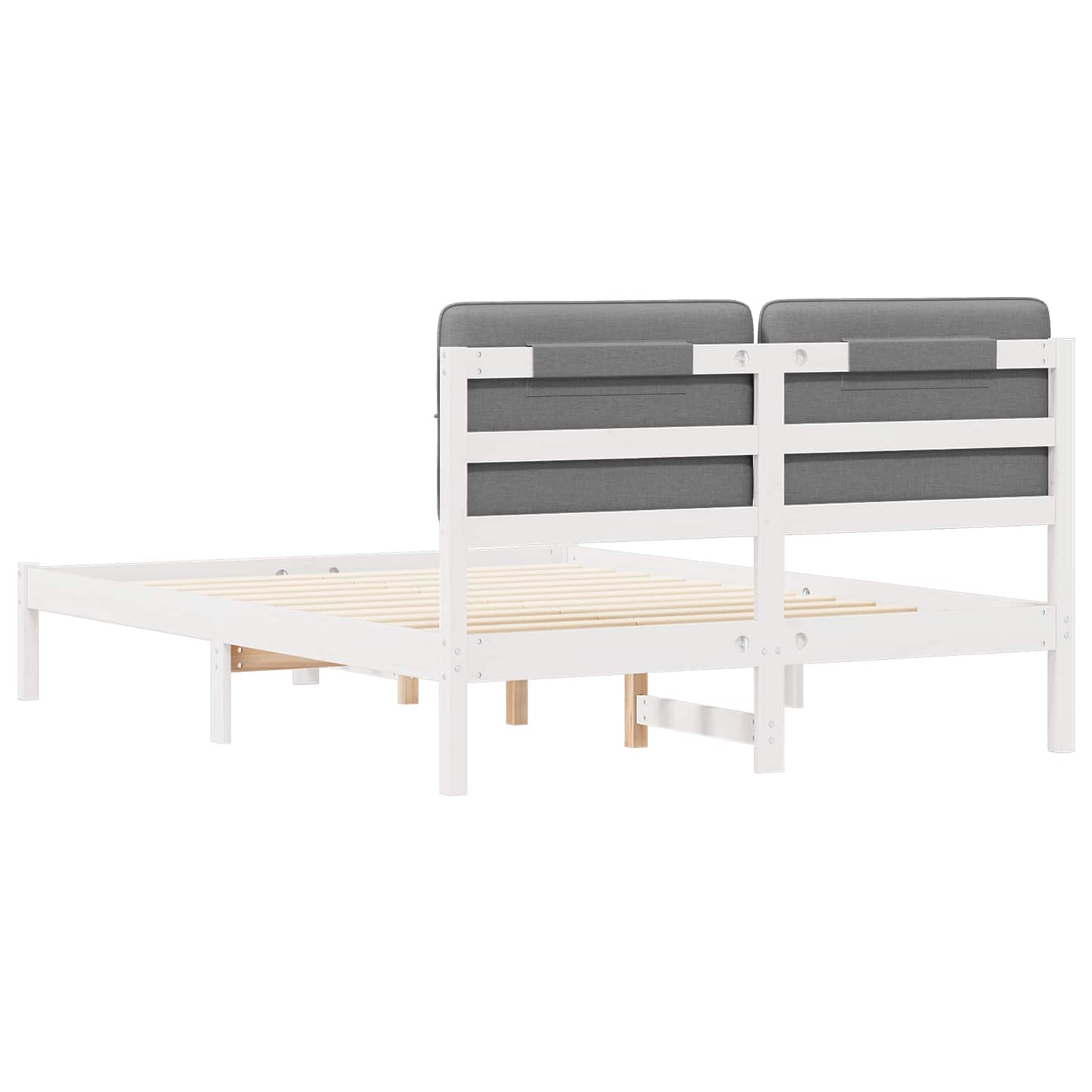 Rám Postele S Čalouněným Čelem S Čelo Světle Šedá 160 X 200 Cm