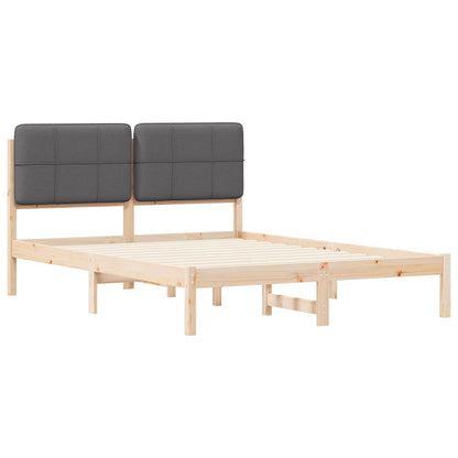 Rám Postele S Čalouněným Čelem S Čelo Tmavě Šedá 150 X 200 Cm