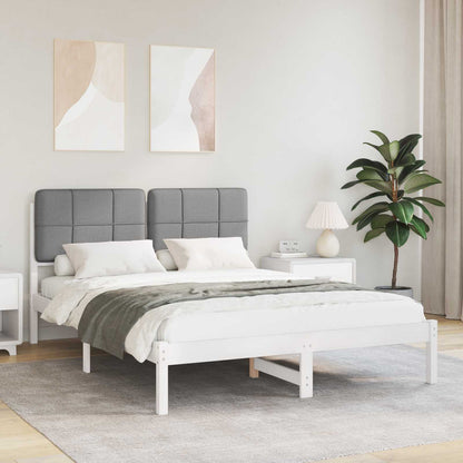 Rám Postele S Čalouněným Čelem S Čelo Světle Šedá 150 X 200 Cm
