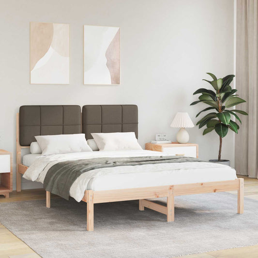Rám Postele S Čalouněným Čelem S Čelo Taupe 140 X 200 Cm