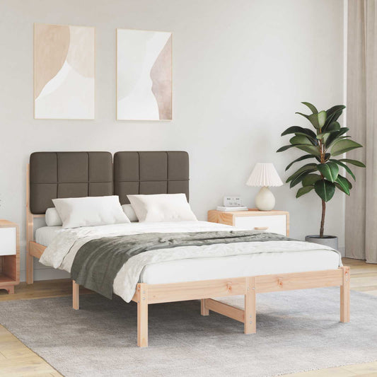 Rám Postele S Čalouněným Čelem S Čelo Taupe 120 X 200 Cm