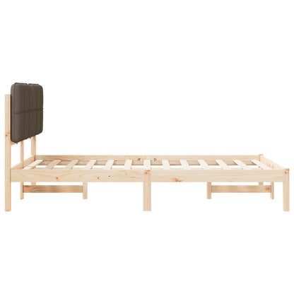 Rám Postele S Čalouněným Čelem S Čelo Taupe 120 X 200 Cm