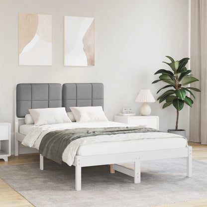 Rám Postele S Čalouněným Čelem S Čelo Světle Šedá 120 X 200 Cm
