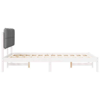 Rám Postele S Čalouněným Čelem S Čelo Světle Šedá 120 X 200 Cm