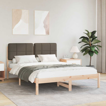 Rám Postele S Čalouněným Čelem S Čelo Taupe 140 X 190 Cm