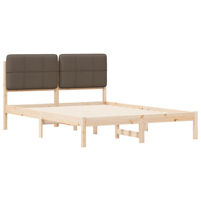 Rám Postele S Čalouněným Čelem S Čelo Taupe 140 X 190 Cm