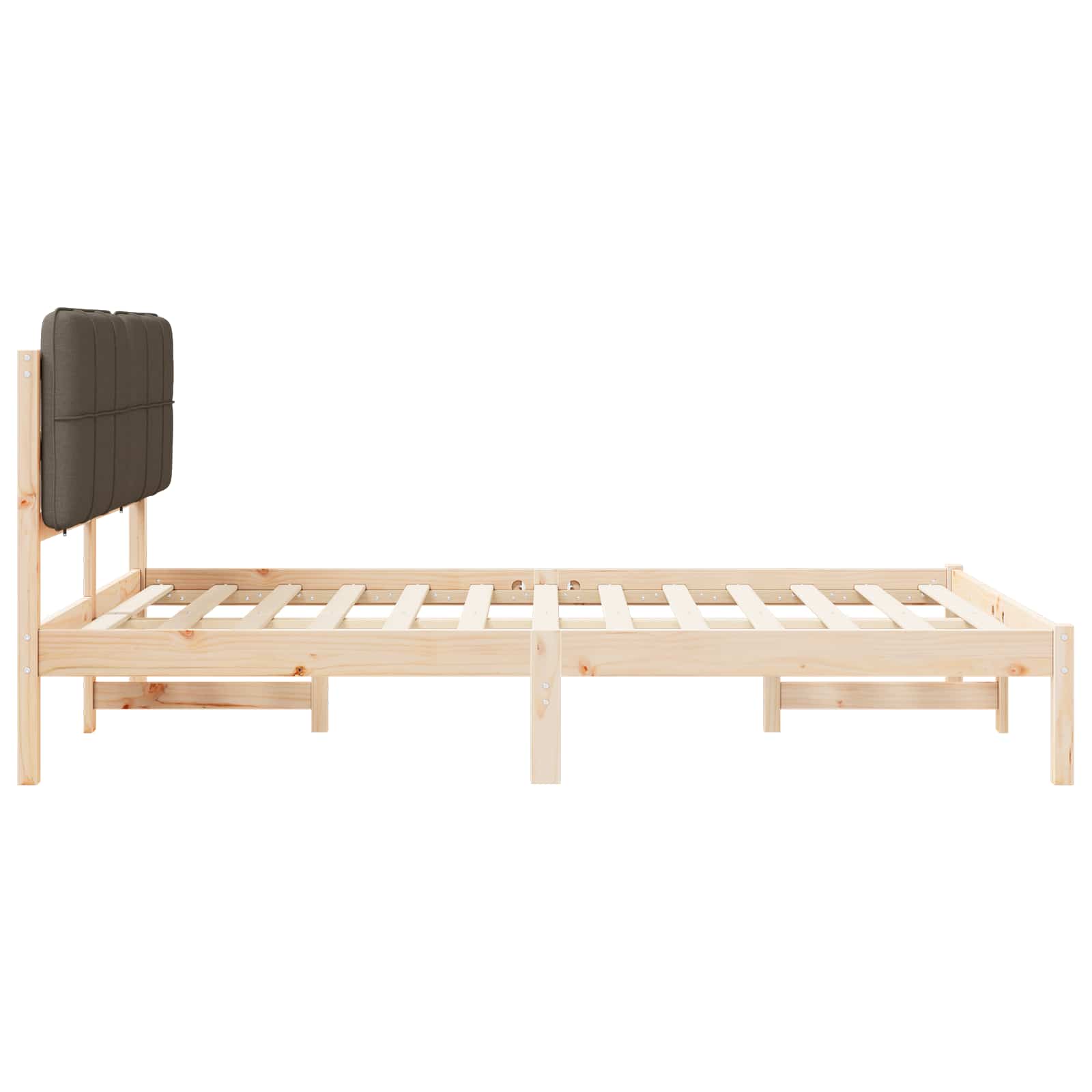 Rám Postele S Čalouněným Čelem S Čelo Taupe 140 X 190 Cm