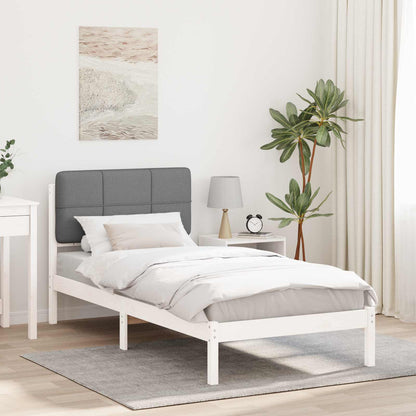 Rám Postele S Čalouněným Čelem S Čelo Světle Šedá 90 X 200 Cm