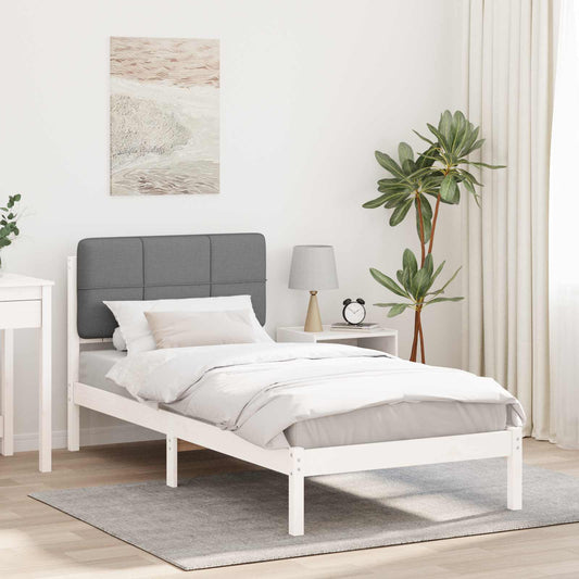 Rám Postele S Čalouněným Čelem S Čelo Světle Šedá 80 X 200 Cm