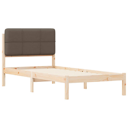 Rám Postele S Čalouněným Čelem S Čelo Taupe 75 X 190 Cm