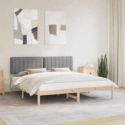 Rám Postele S Čalouněným Čelem Světle Šedá 180 X 200 Cm