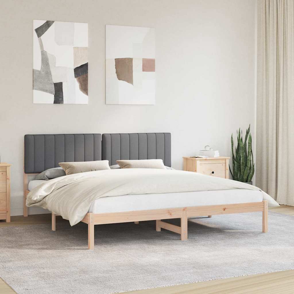 Rám Postele S Čalouněným Čelem Tmavě Šedá 180 X 200 Cm