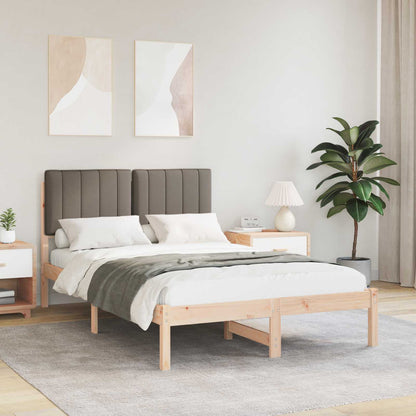 Rám Postele S Čalouněným Čelem Taupe 120 X 190 Cm