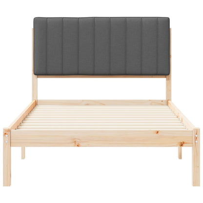 Rám Postele S Čalouněným Čelem Tmavě Šedá 100 X 200 Cm