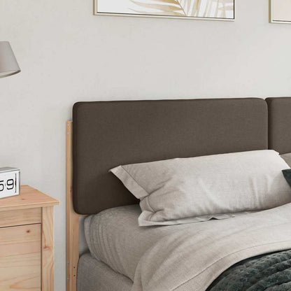 Čalouněné Čelo Postele S Čelo Hnědá A Taupe 200 Cm