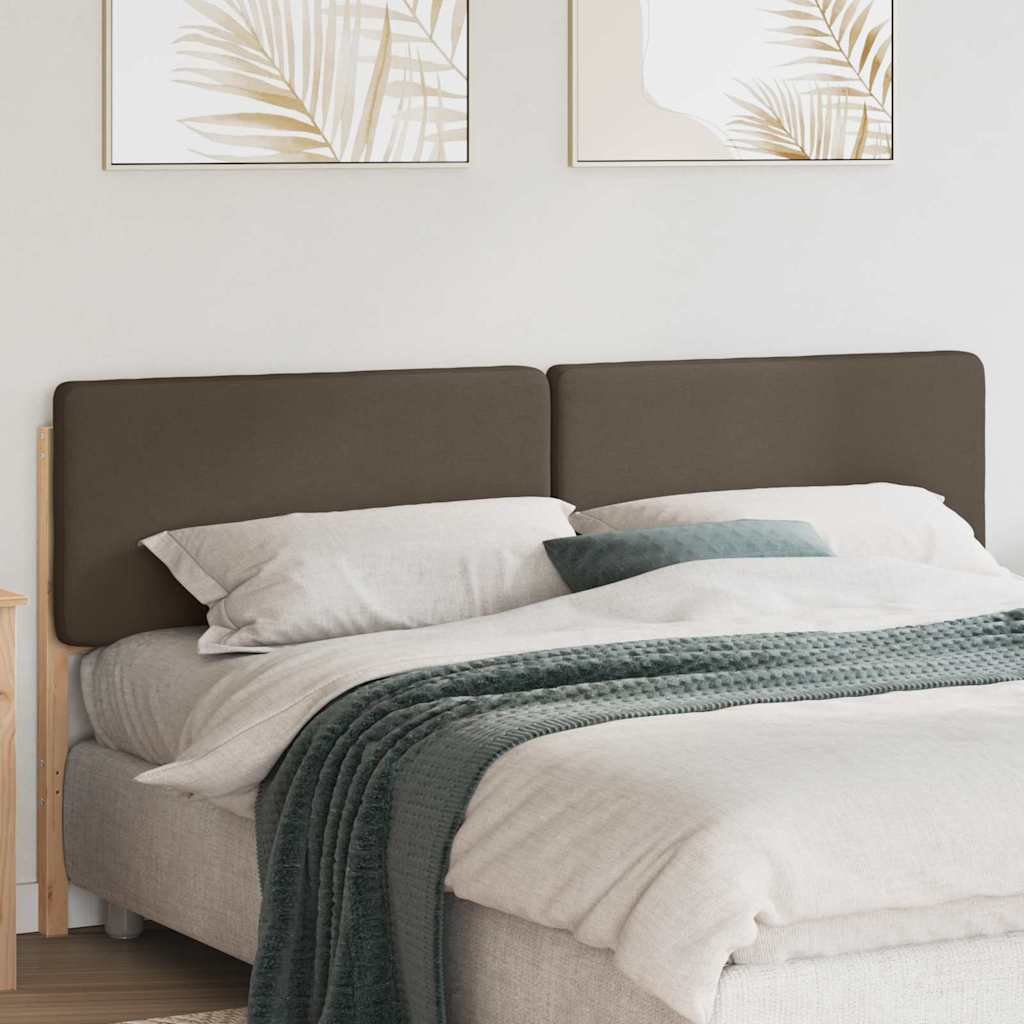 Čalouněné Čelo Postele S Čelo Hnědá A Taupe 200 Cm