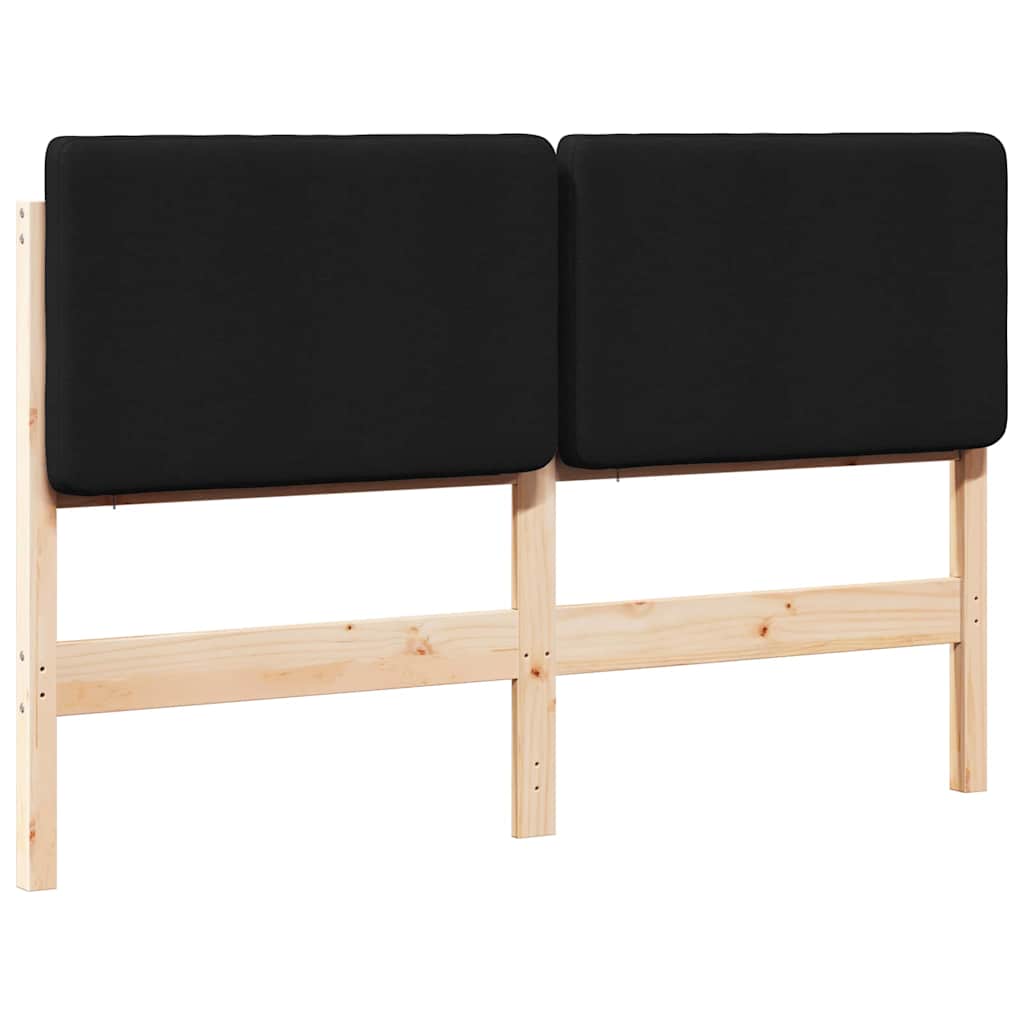 Čalouněné Čelo Postele S Čelo Hnědá A Černá 160 Cm