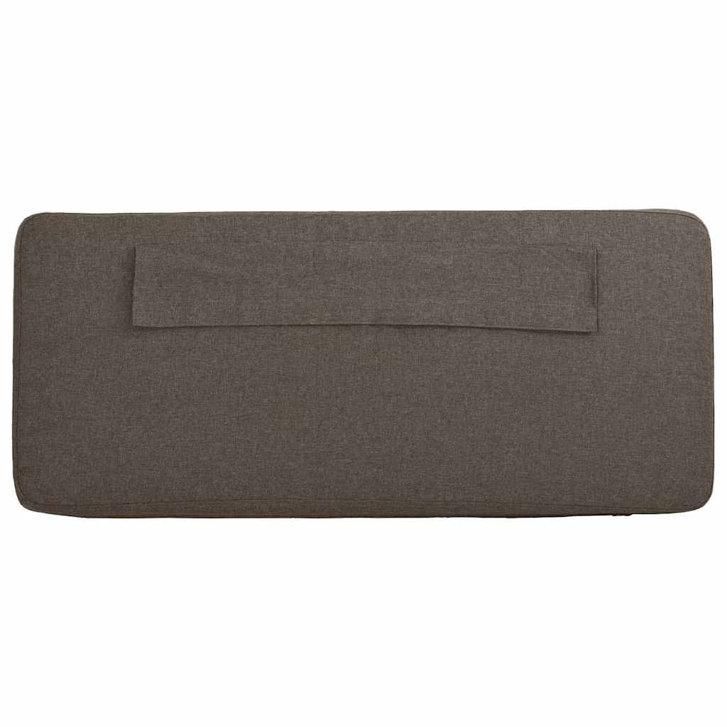 Čalouněné Čelo Postele S Čelo Hnědá A Taupe 140 Cm