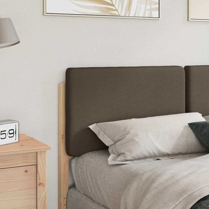 Čalouněné Čelo Postele S Čelo Hnědá A Taupe 140 Cm