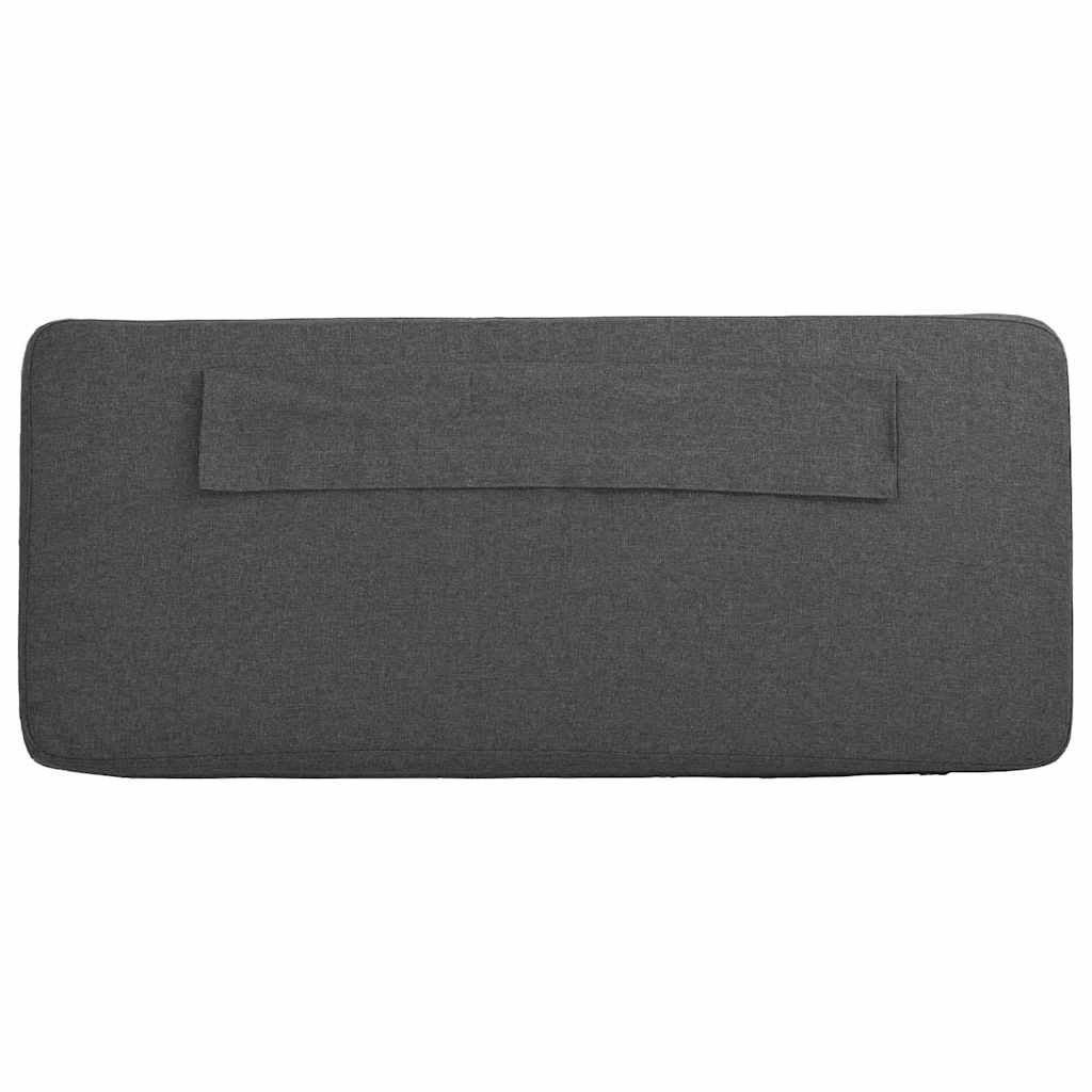 Čalouněné Čelo Postele S Čelo Hnědá A Tmavě Šedá 135 Cm