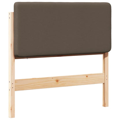 Čalouněné Čelo Postele S Čelo Hnědá A Taupe 100 Cm