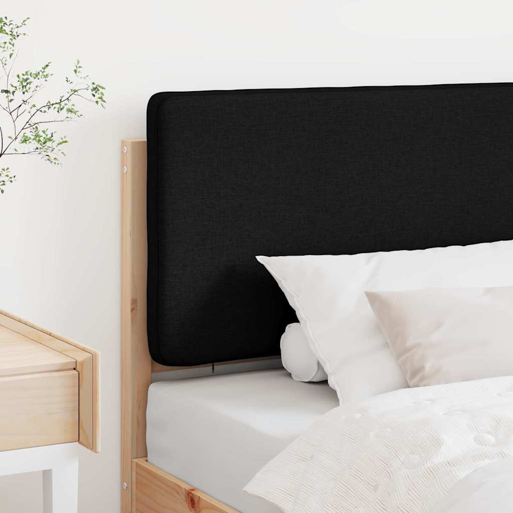 Čalouněné Čelo Postele Hnědá A Černá 90 Cm Masivní Borové Dřevo