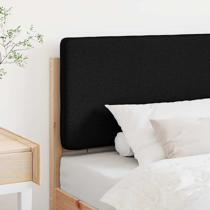 Čalouněné Čelo Postele Hnědá A Černá 90 Cm Masivní Borové Dřevo