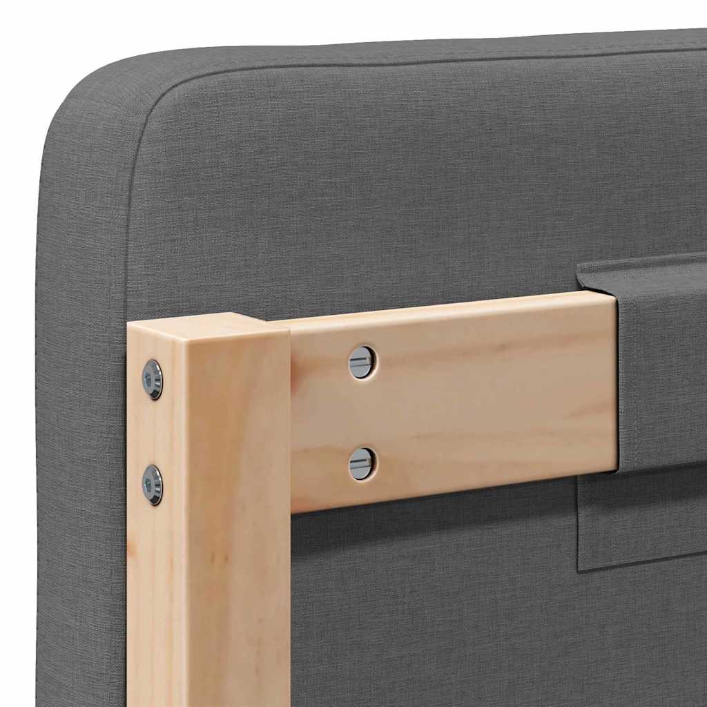 Čalouněné Čelo Postele S Čelo Hnědá A Světle Šedá 80 Cm