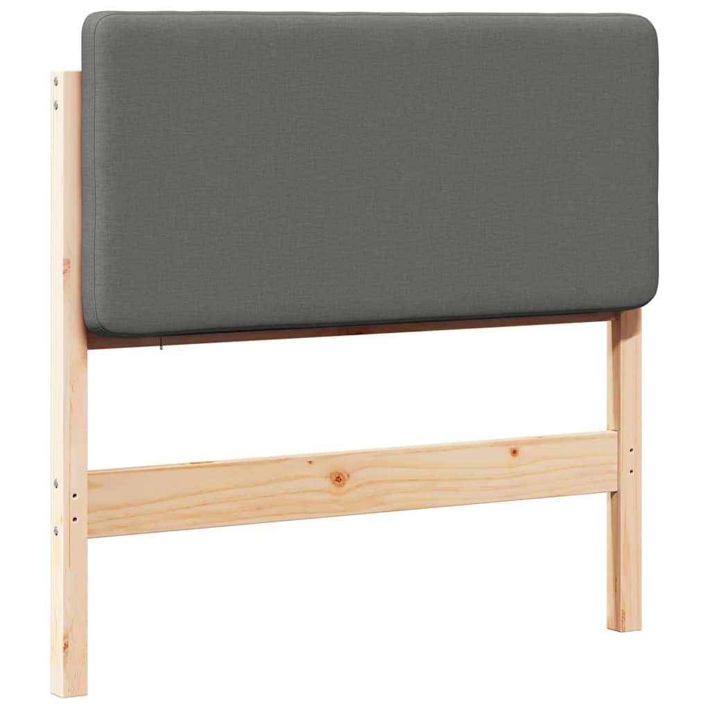 Čalouněné Čelo Postele S Čelo Hnědá A Světle Šedá 80 Cm
