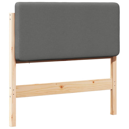 Čalouněné Čelo Postele S Čelo Hnědá A Světle Šedá 80 Cm