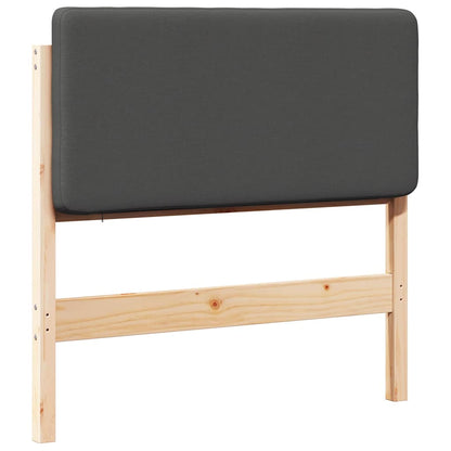 Čalouněné Čelo Postele S Čelo Hnědá A Tmavě Šedá 80 Cm