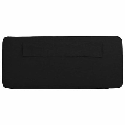 Čalouněné Čelo Postele Hnědá A Černá 75 Cm Masivní Borové Dřevo
