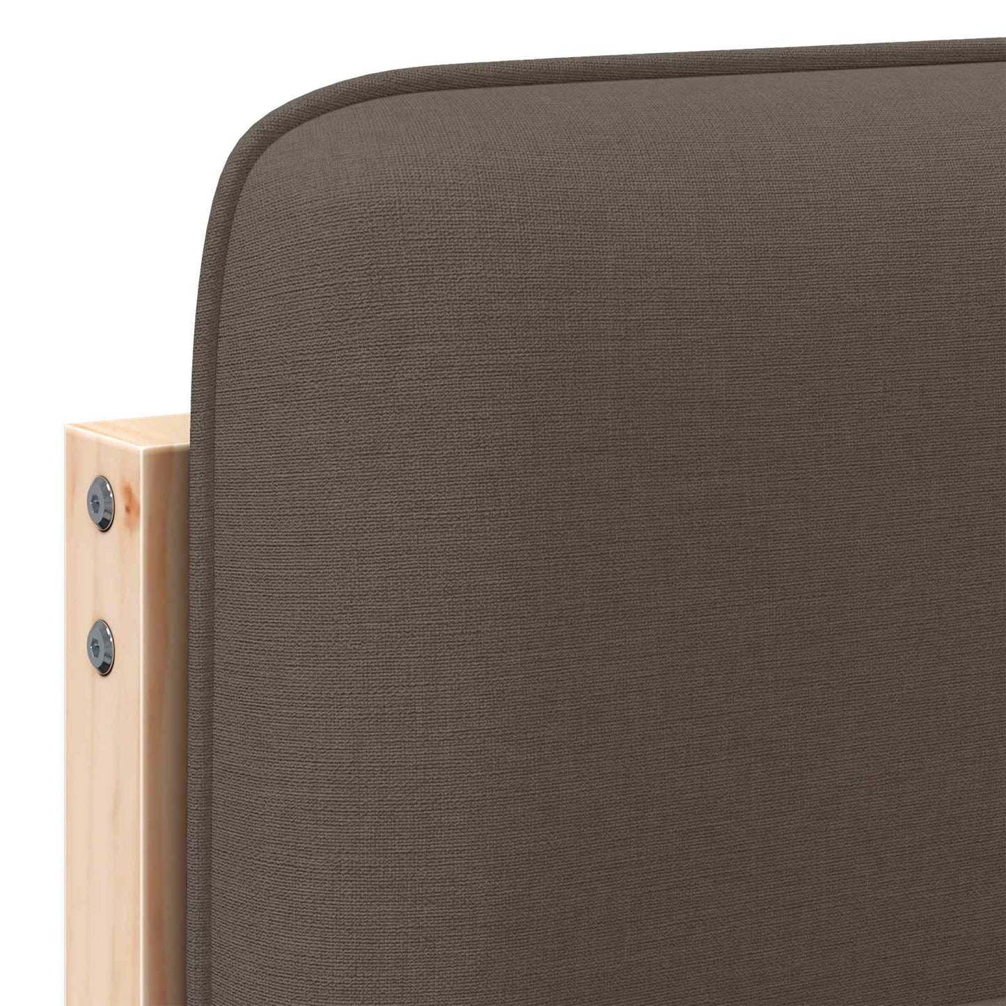 Čalouněné Čelo Postele S Čelo Hnědá A Taupe 200 Cm