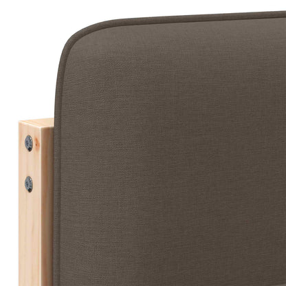 Čalouněné Čelo Postele S Čelo Hnědá A Taupe 200 Cm