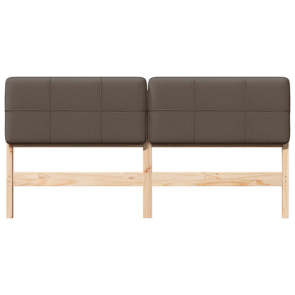 Čalouněné Čelo Postele S Čelo Hnědá A Taupe 180 Cm