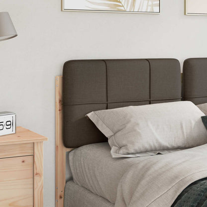 Čalouněné Čelo Postele S Čelo Hnědá A Taupe 150 Cm