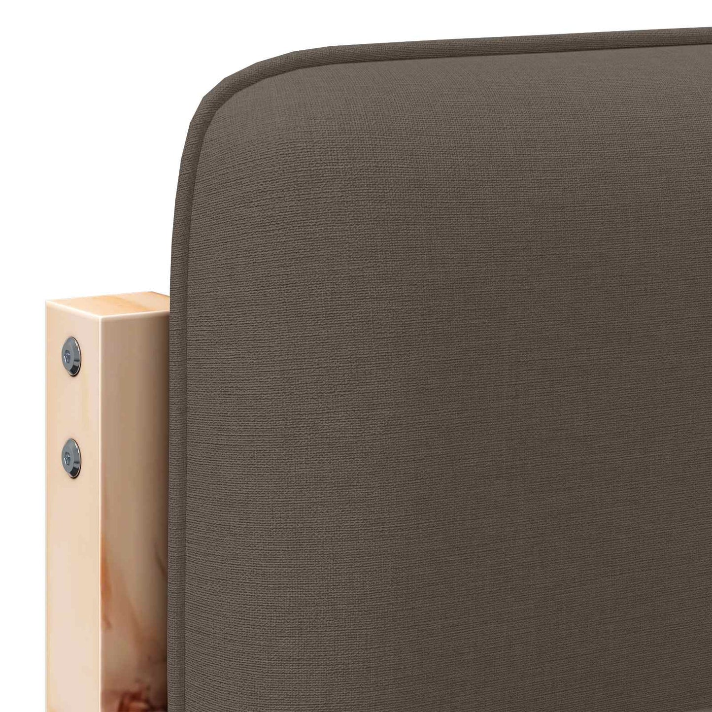 Čalouněné Čelo Postele S Čelo Hnědá A Taupe 120 Cm