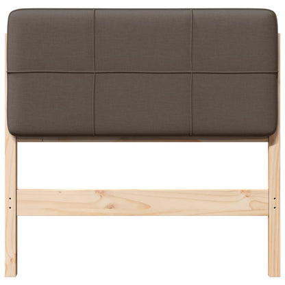 Čalouněné Čelo Postele S Čelo Hnědá A Taupe 100 Cm